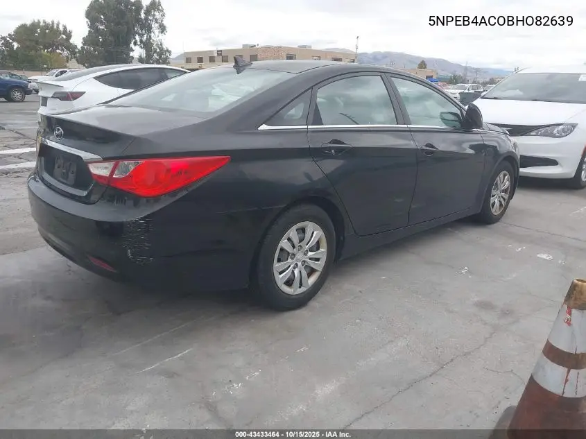 5NPEB4AC0BH082639 2011 Hyundai Sonata Gls