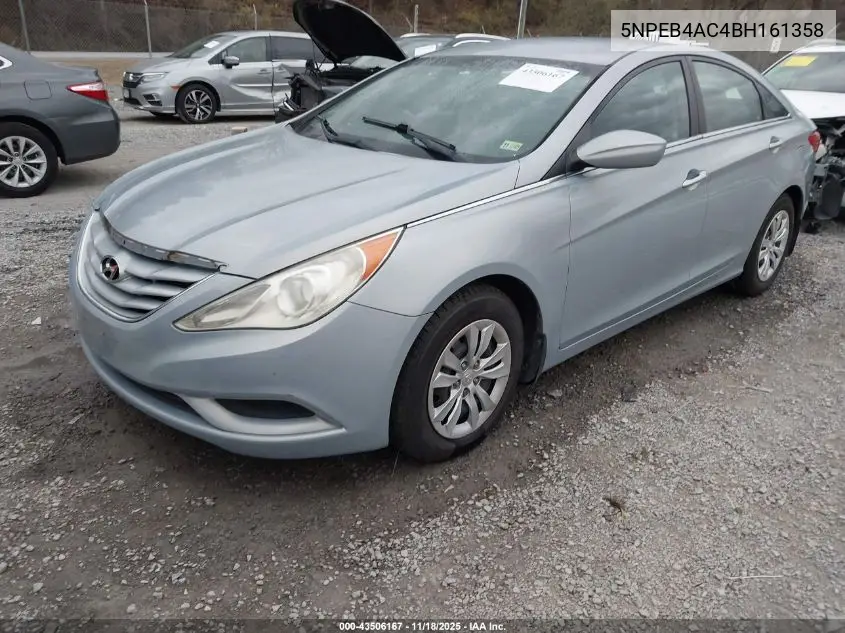 5NPEB4AC4BH161358 2011 Hyundai Sonata Gls