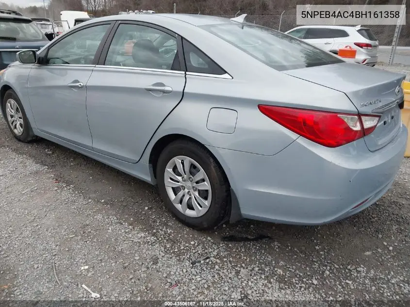 5NPEB4AC4BH161358 2011 Hyundai Sonata Gls