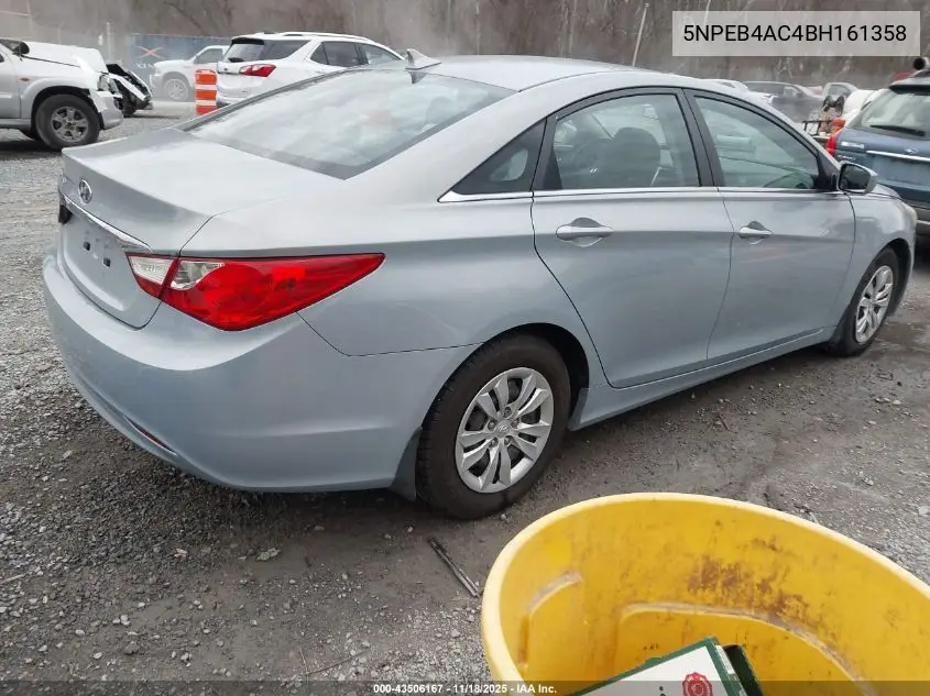 5NPEB4AC4BH161358 2011 Hyundai Sonata Gls