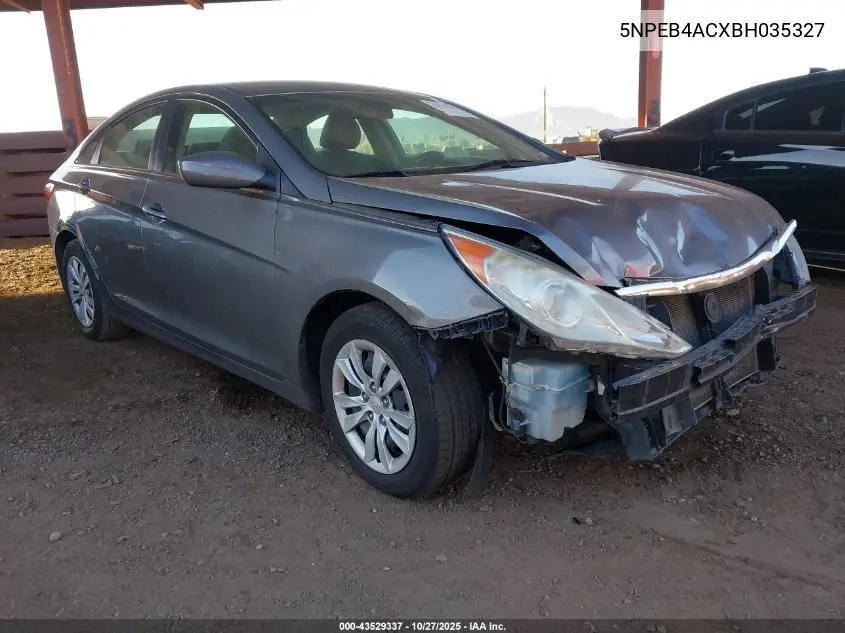 5NPEB4ACXBH035327 2011 Hyundai Sonata Gls