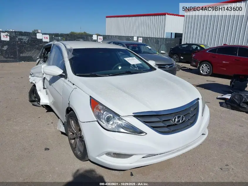 5NPEC4AC9BH143600 2011 Hyundai Sonata Se
