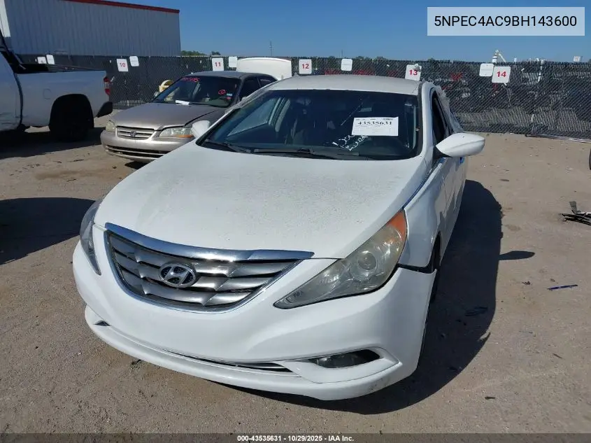 5NPEC4AC9BH143600 2011 Hyundai Sonata Se