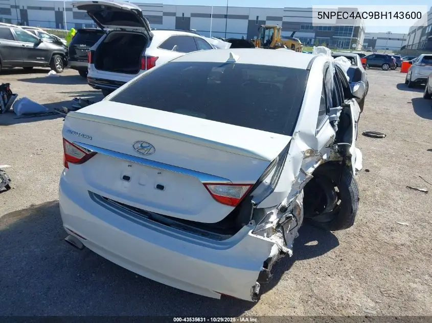 5NPEC4AC9BH143600 2011 Hyundai Sonata Se