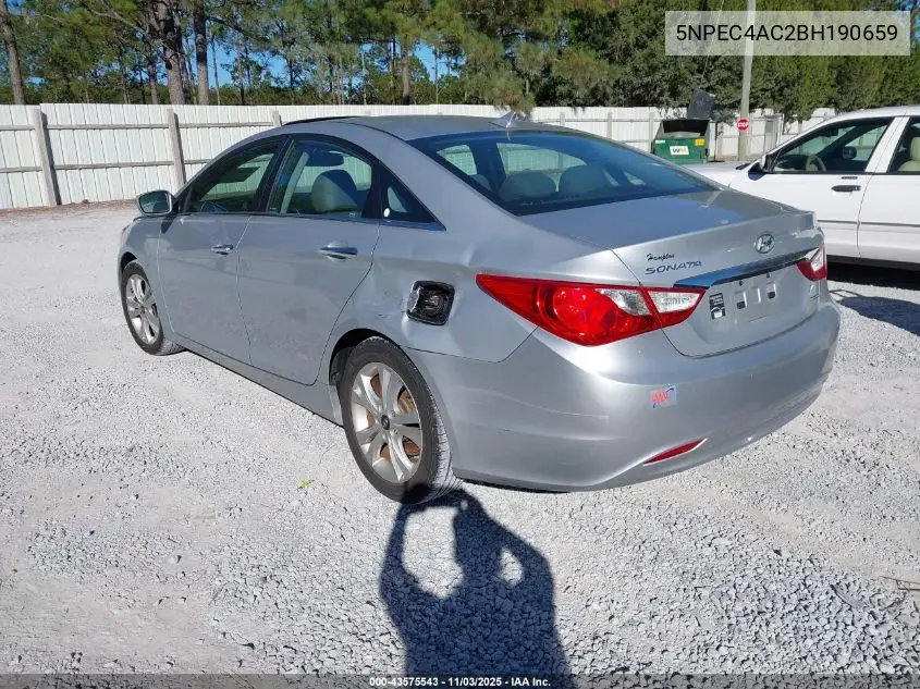 5NPEC4AC2BH190659 2011 Hyundai Sonata Limited