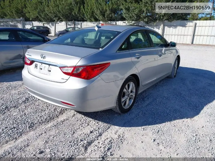5NPEC4AC2BH190659 2011 Hyundai Sonata Limited