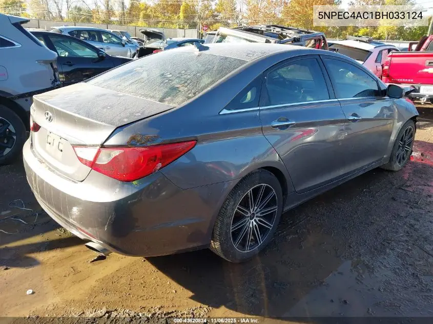 5NPEC4AC1BH033124 2011 Hyundai Sonata Se