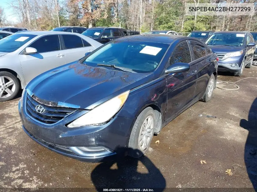 5NPEB4AC2BH277299 2011 Hyundai Sonata Gls