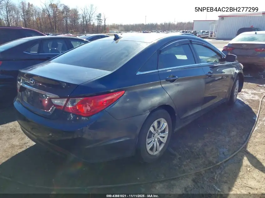 5NPEB4AC2BH277299 2011 Hyundai Sonata Gls