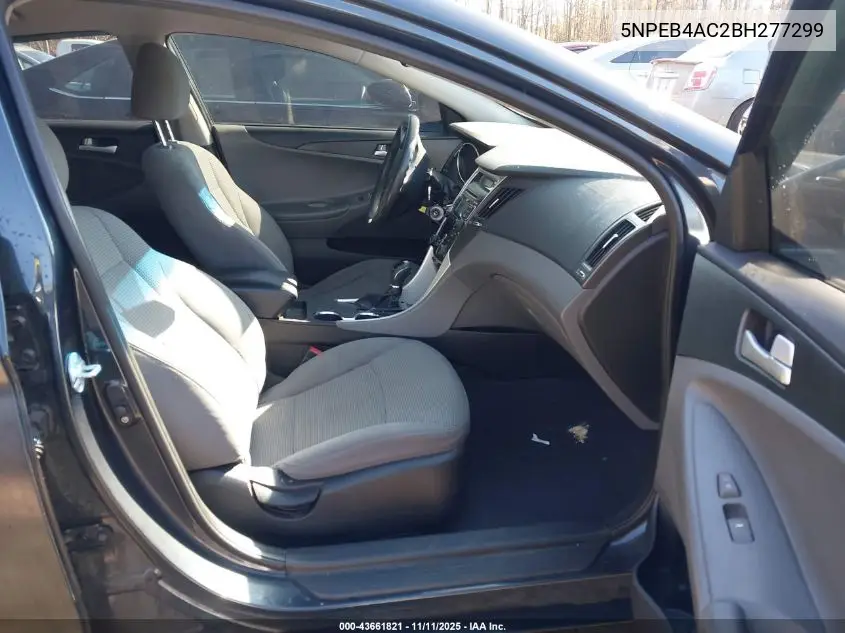 5NPEB4AC2BH277299 2011 Hyundai Sonata Gls