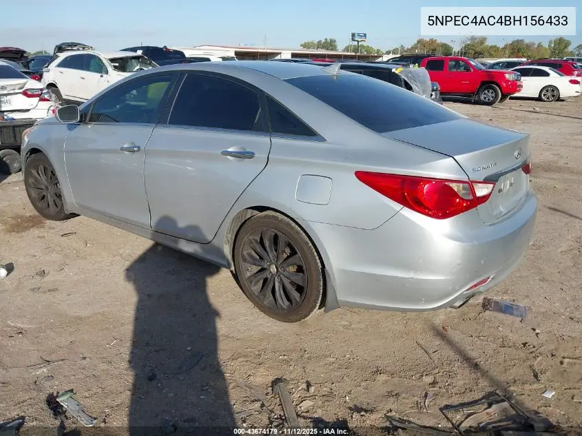 5NPEC4AC4BH156433 2011 Hyundai Sonata Se