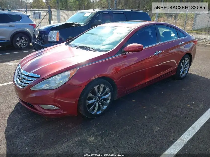 5NPEC4AC3BH182585 2011 Hyundai Sonata Se