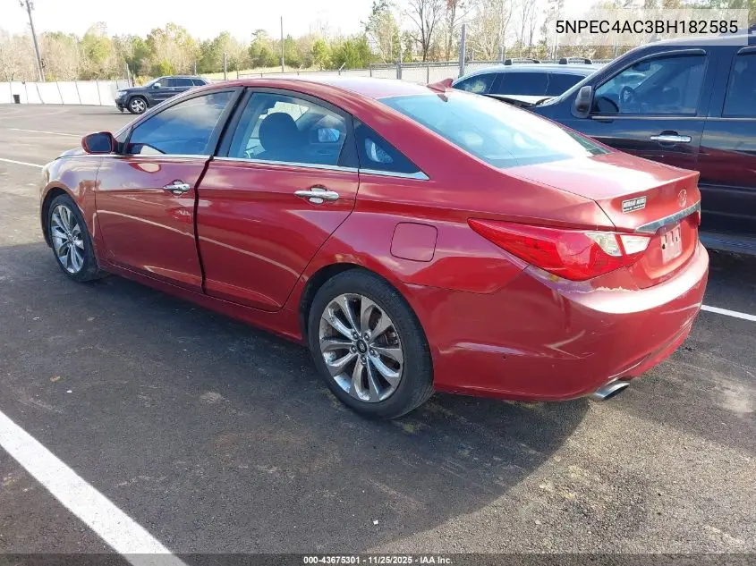 5NPEC4AC3BH182585 2011 Hyundai Sonata Se