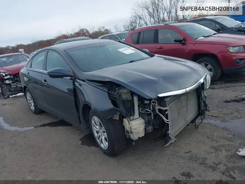 5NPEB4AC5BH208168 2011 Hyundai Sonata Gls