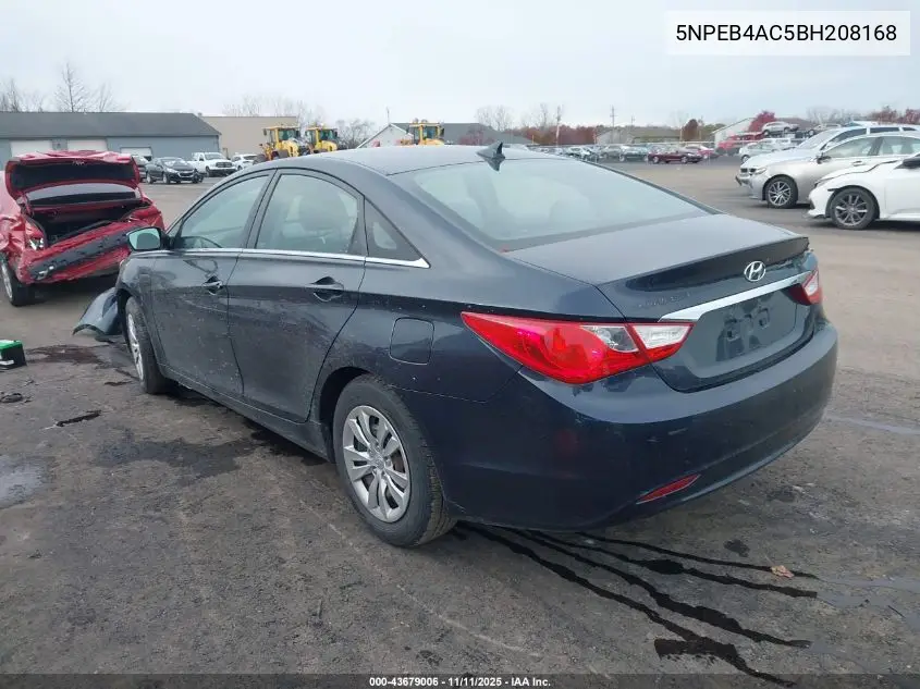 5NPEB4AC5BH208168 2011 Hyundai Sonata Gls