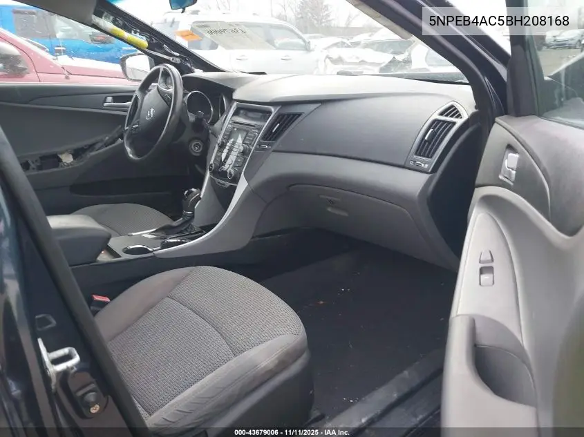 5NPEB4AC5BH208168 2011 Hyundai Sonata Gls
