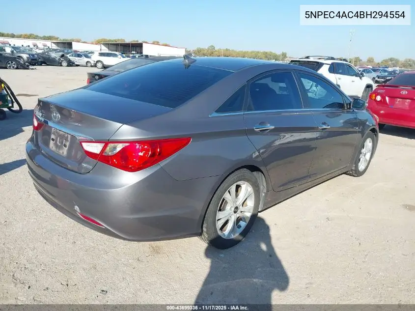 5NPEC4AC4BH294554 2011 Hyundai Sonata Limited