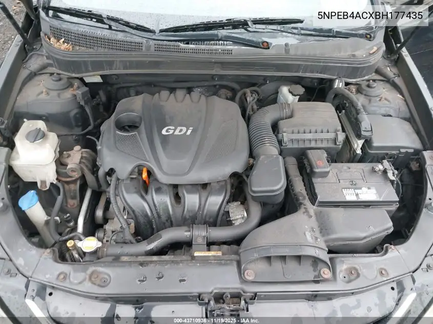 5NPEB4ACXBH177435 2011 Hyundai Sonata Gls