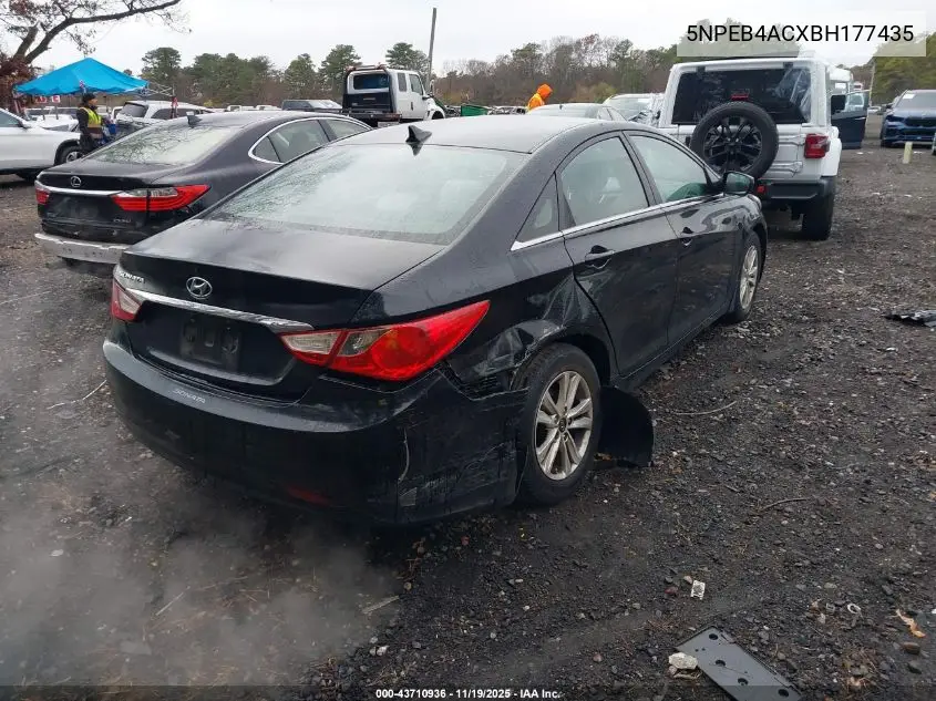 5NPEB4ACXBH177435 2011 Hyundai Sonata Gls