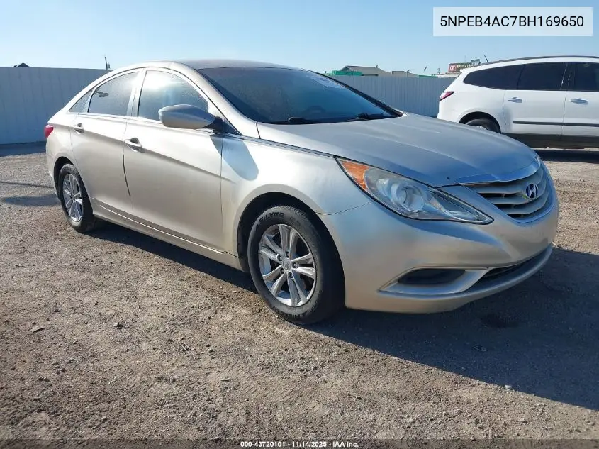 5NPEB4AC7BH169650 2011 Hyundai Sonata Gls