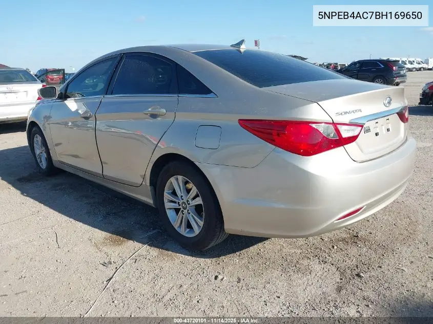 5NPEB4AC7BH169650 2011 Hyundai Sonata Gls