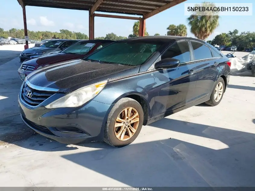 5NPEB4AC6BH150233 2011 Hyundai Sonata Gls
