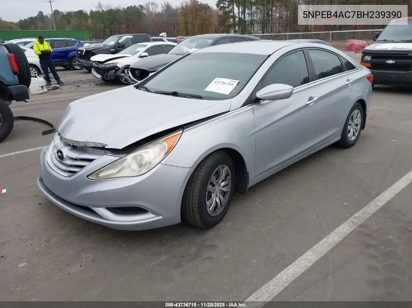 5NPEB4AC7BH239390 2011 Hyundai Sonata Gls