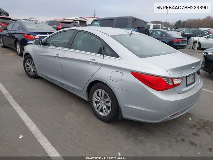 5NPEB4AC7BH239390 2011 Hyundai Sonata Gls