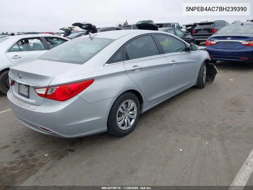 5NPEB4AC7BH239390 2011 Hyundai Sonata Gls