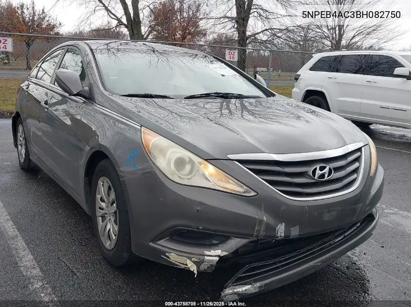 5NPEB4AC3BH082750 2011 Hyundai Sonata Gls