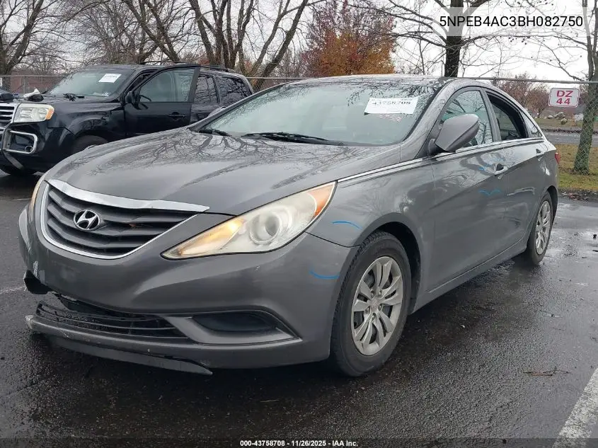 5NPEB4AC3BH082750 2011 Hyundai Sonata Gls