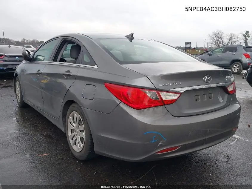 5NPEB4AC3BH082750 2011 Hyundai Sonata Gls