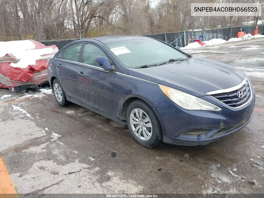 5NPEB4AC0BH066523 2011 Hyundai Sonata Gls