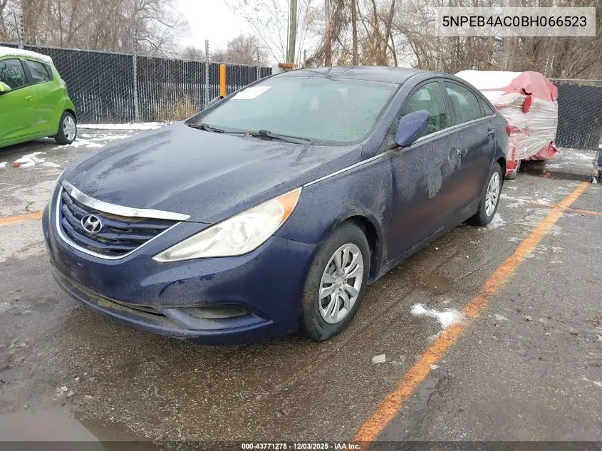 5NPEB4AC0BH066523 2011 Hyundai Sonata Gls