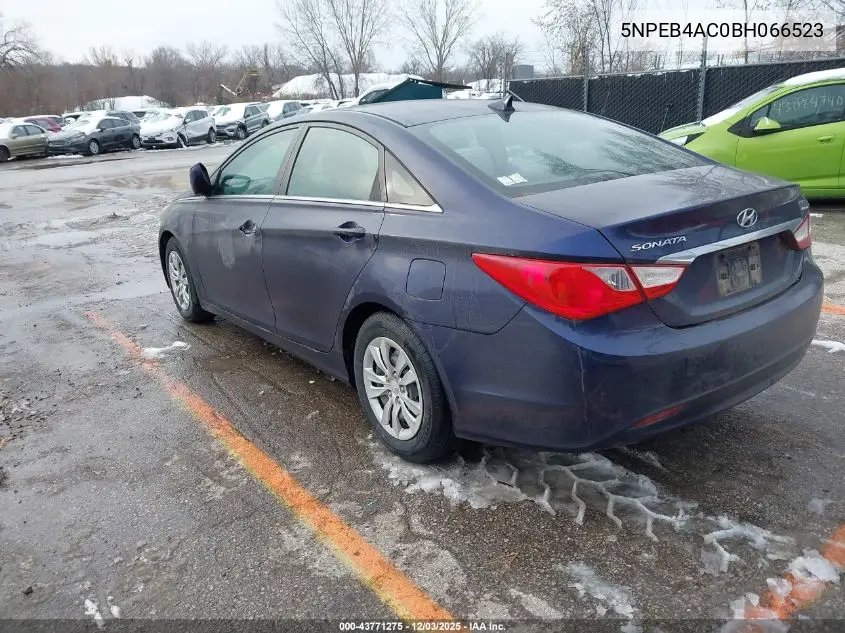 5NPEB4AC0BH066523 2011 Hyundai Sonata Gls