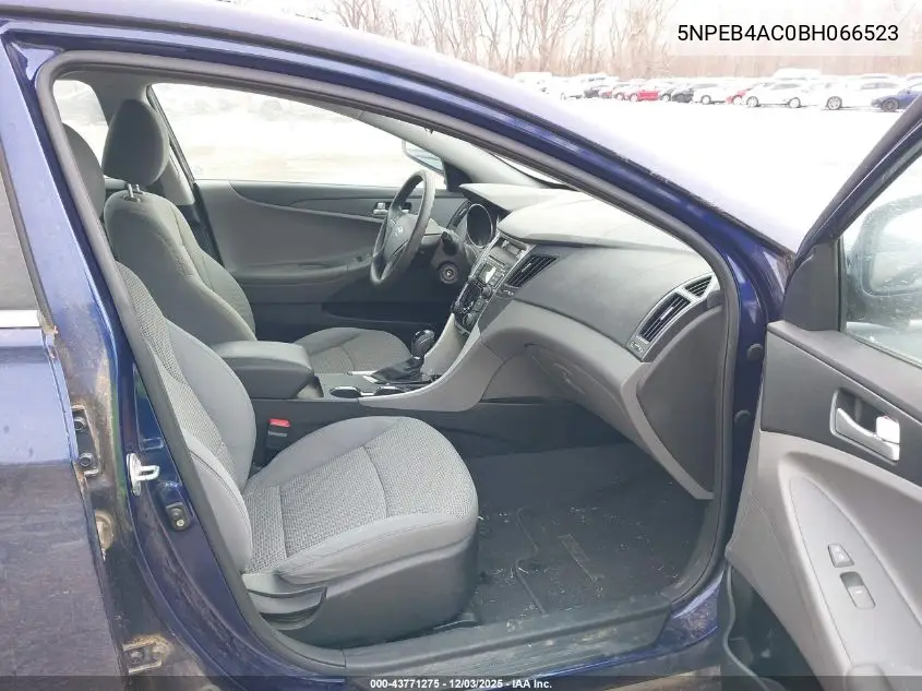 5NPEB4AC0BH066523 2011 Hyundai Sonata Gls