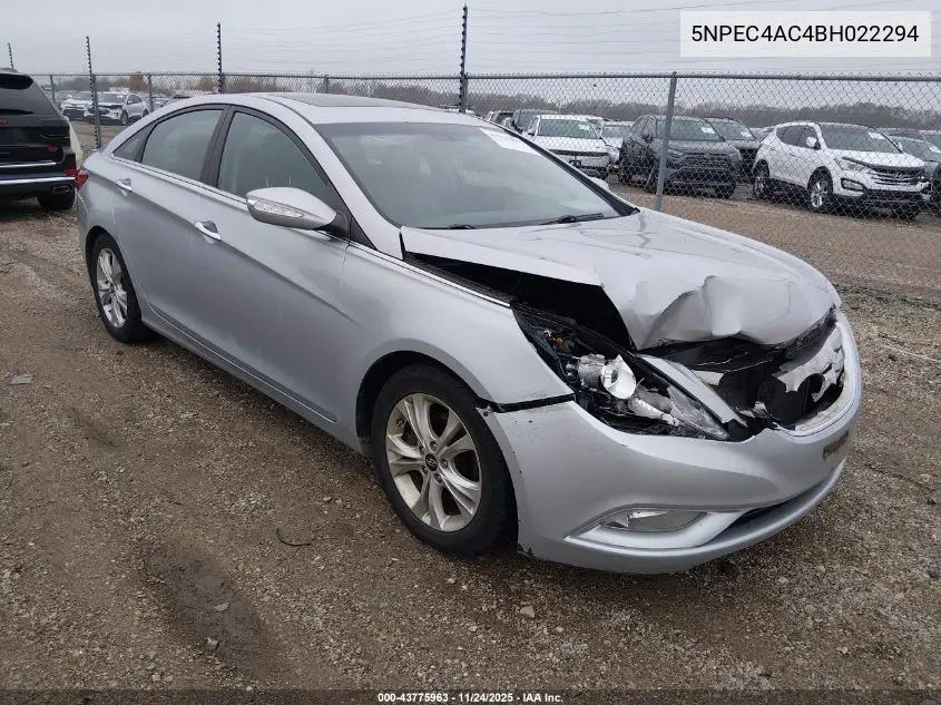 5NPEC4AC4BH022294 2011 Hyundai Sonata Limited