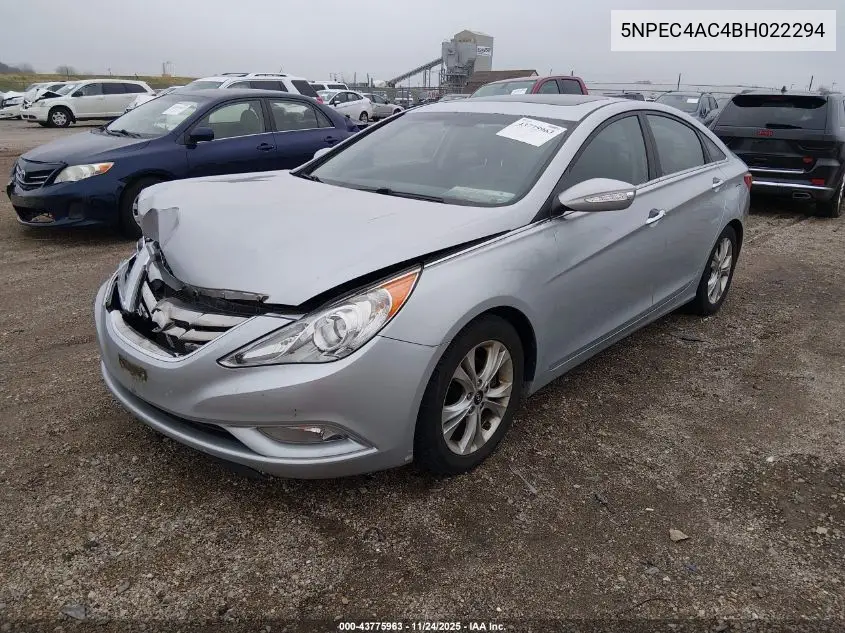 5NPEC4AC4BH022294 2011 Hyundai Sonata Limited