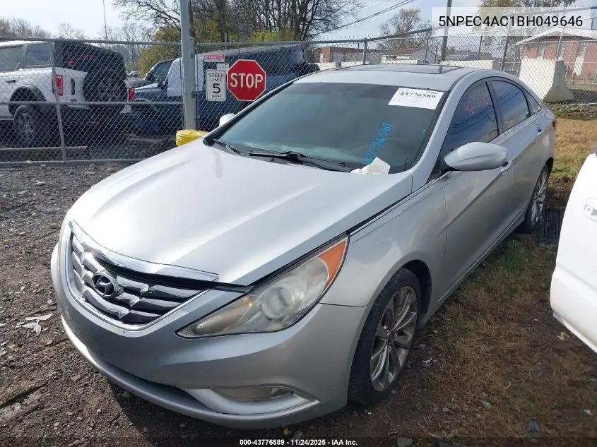 5NPEC4AC1BH049646 2011 Hyundai Sonata Se