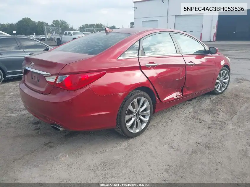 5NPEC4AC3BH053536 2011 Hyundai Sonata Se
