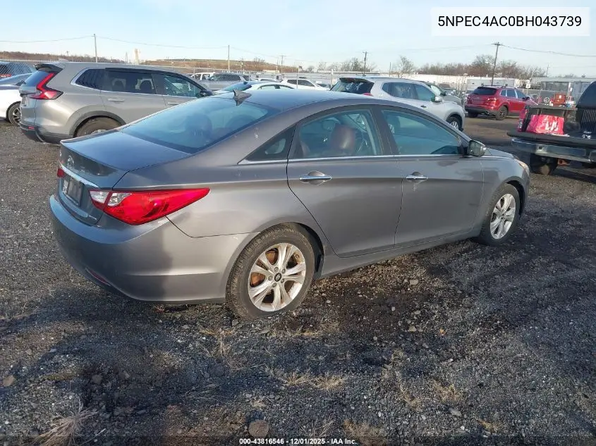 5NPEC4AC0BH043739 2011 Hyundai Sonata Limited
