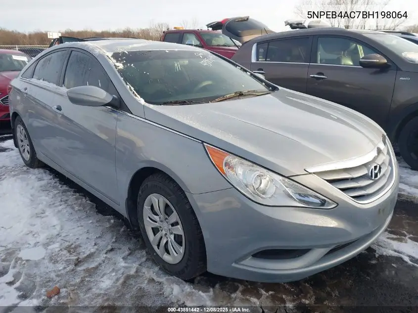 5NPEB4AC7BH198064 2011 Hyundai Sonata Gls