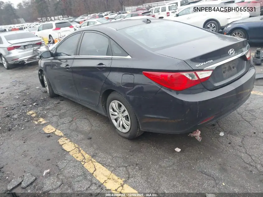 5NPEB4AC5BH065531 2011 Hyundai Sonata Gls