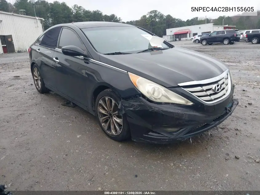 5NPEC4AC2BH155605 2011 Hyundai Sonata Se