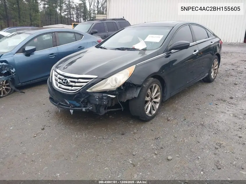 5NPEC4AC2BH155605 2011 Hyundai Sonata Se