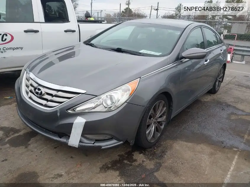 5NPEC4AB3BH278627 2011 Hyundai Sonata Se 2.0T