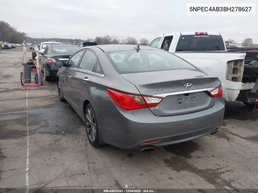 5NPEC4AB3BH278627 2011 Hyundai Sonata Se 2.0T