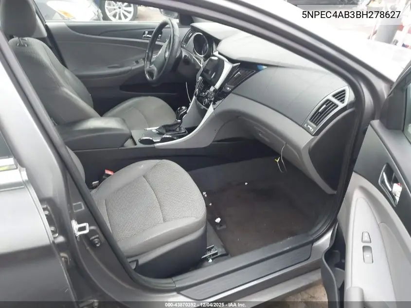 5NPEC4AB3BH278627 2011 Hyundai Sonata Se 2.0T