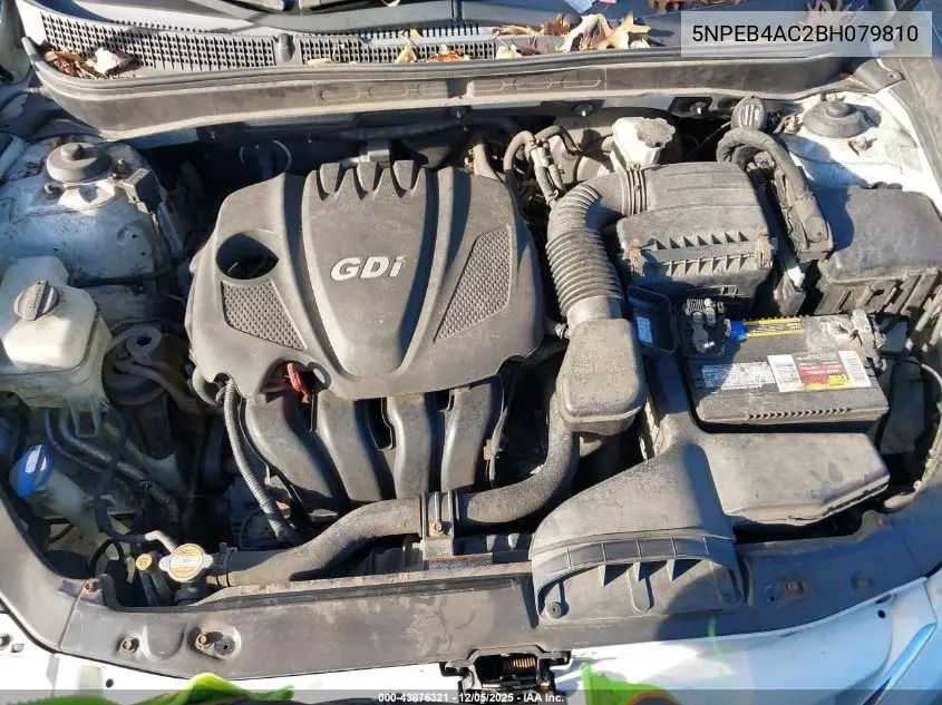 5NPEB4AC2BH079810 2011 Hyundai Sonata Gls