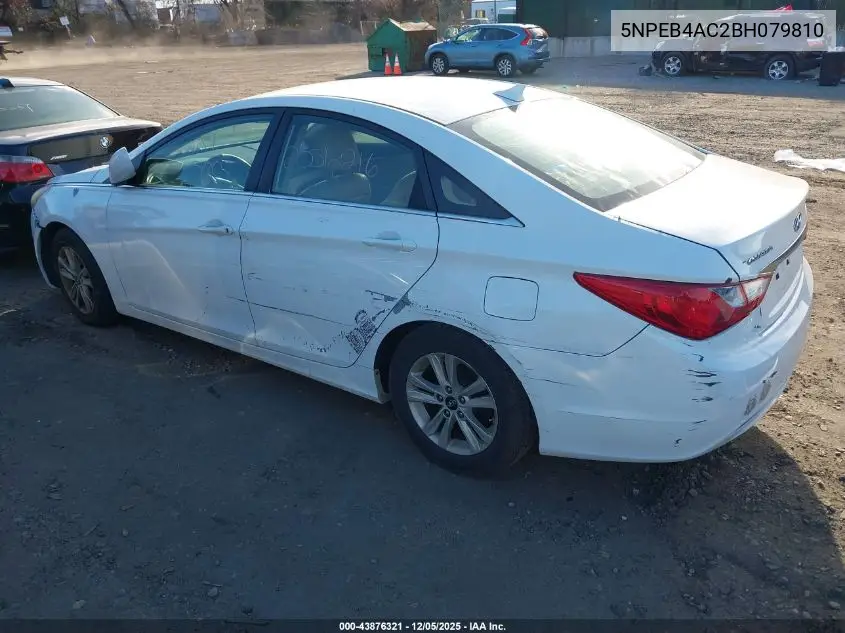 5NPEB4AC2BH079810 2011 Hyundai Sonata Gls